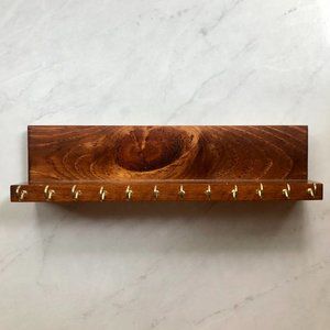 Anthropologie Wooden Hanging Jewelry Organizer